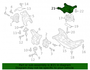 Кронштейн подушки АКПП Audi A6 C8 19-25 3.0T