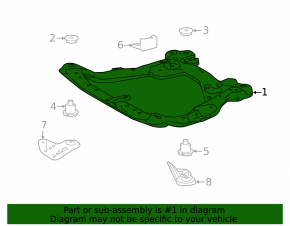 Подрамник передний Toyota Avalon 13-18