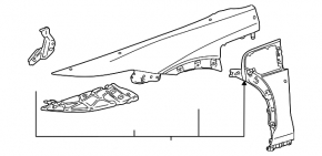 Крило переднє праве Lexus RZ 23-26