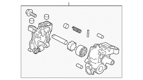 Насос масляный ДВС Mazda 6 14-17 2.5
