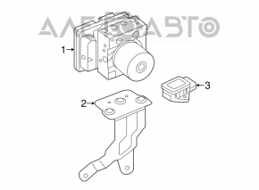 ABS АБС Kia Forte 4d 14-16 дорест без isg