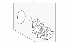 Компрессор кондиционера Hyundai Tucson 25-26 1.6T HEV