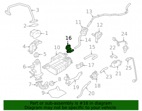 Клапан топливного абсорбера Mitsubishi Outlander 22-26 2.5