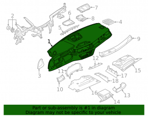 Торпедо передняя панель с AIRBAG BMW 7 G11 G12 16-19 экокожа, под проекцию, черная