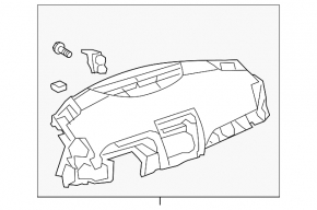 Торпедо передняя панель без AIRBAG Toyota Camry v40 SE