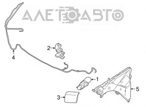 Омыватель фары правый BMW X5 F15 14-18
