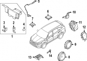 Динамик задней стойки правый Kia Sorento 21-26 Bose