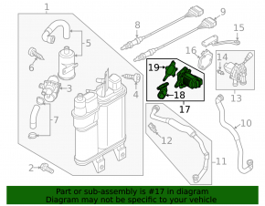 Клапан ЕГР VW Passat b8 16-19 USA 1.8Т