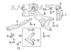 Рычаг нижний передний левый Mitsubishi Outlander Sport ASX 17-25