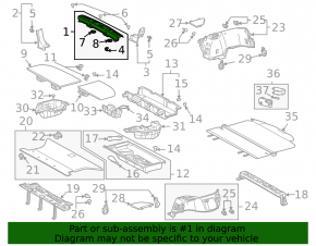 Накладка проема багажника Lexus RX300 RX330 RX350 RX400h 04-08 беж, царапины