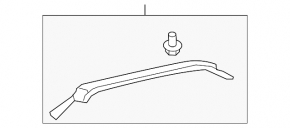 Накладка потолка задняя левая Toyota Sequoia 08-16 серая, царапина