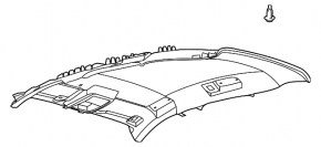Обшивка потолка Ford Bronco Sport 21-26 серая без люка