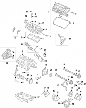Шатун с поршнем Acura MDX 14-20 передний