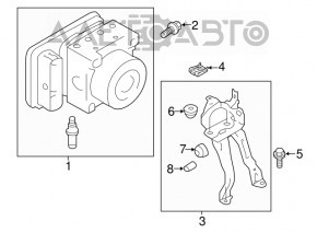 ABS АБС Subaru Impreza 17-18 GK под eyesight