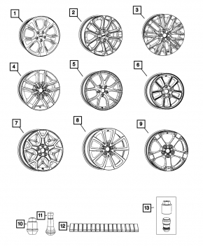 Диск колесный R18 x 8J ET56.4 Jeep Grand Cherokee WK2 17-20 тип 2, легкая бордюрка