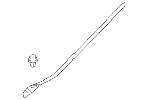 Молдинг лобового стекла левый Lexus RX350 RX450h 16-22