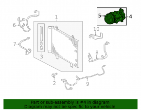 Компрессор кондиционера Lexus GS350 07-11 rwd