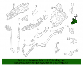 Петля дверей верхня задня ліва Volkswagen ID.4 21-23 нижня частина