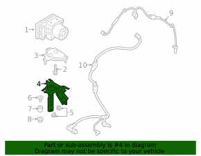 Кронштейн ABS АБС Mazda CX-50 23-26 нижний