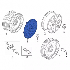 Колпак колесный R16 5*108 Ford Fusion mk5 13-20