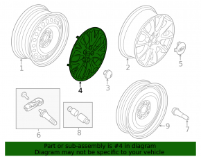 Колпак колесный R16 5*108 Ford Fusion mk5 13-20