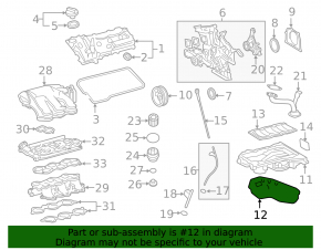 Поддон масляный Lexus RX350 RX450h 16-22
