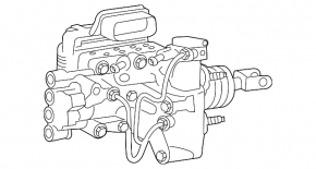 ABS АБС у зборі з ГТЦ Toyota Rav4 16-18 hybrid
