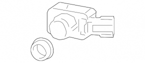 Парктроник переднего бампера Lexus IS300 IS350 21-25 черный 202
