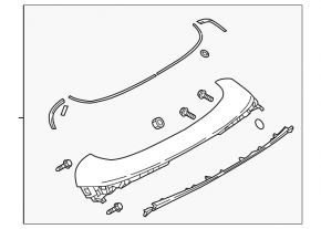 Спойлер двери багажника Mazda CX-5 17-21