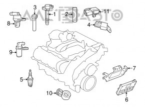 MAP sensor Chrysler Pacifica 17-26 3.6