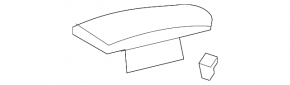 Подлокотник Acura MDX 07-13 кожа, черный, отклеилась кожа