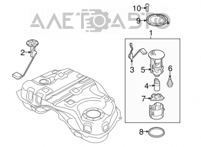 Топливный насос бензонасос Mazda CX-5 13-16 AWD 2.0, 2.5