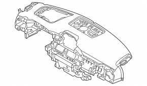 Торпедо передня панель без AIRBAG Mazda CX-5 17-24