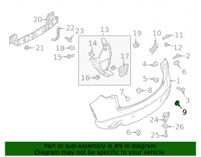 Заглушка буксировочного крюка заднего бампера правая Mazda CX-5 13-16