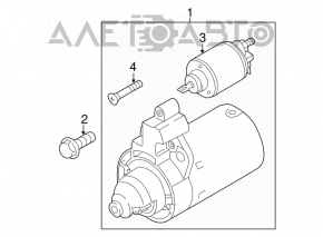 Стартер Audi Q3 8U 15-18 CCTA, ржавый
