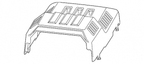 Крышка корпуса блока ECU Chevrolet Equinox 10-17