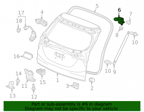 Петля двери багажника левая Honda HR-V 16-22