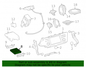 Усилитель аудио Toyota Avalon 13-14 JBL