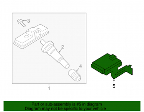 TIRE PRESSURE CONTROL MODULE Kia Optima 11-13 надломано крепление