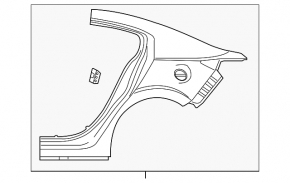 Чверть крило задня права Mazda 3 14-18 BM
