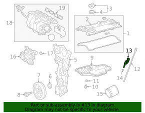 Трубка масляного щупа Toyota Rav4 19-22 2.5 A25A-FXS hybrid