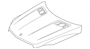 Капот голый Mercedes W166 ML 12-15