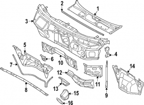 Перегородка моторного отсека Audi Q5 80A 18-18