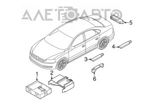 Antenne Keyless Kessy VW Taos 22-25