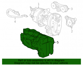 Кожух компресора кондиціонера Chevrolet Equinox EV 24-26