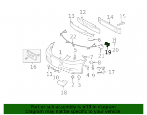 Парктроник передний боковой Lexus LS460 LS600h 07-09 дорест, без кольца