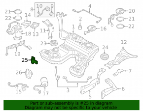 Fuel Tank Leakage Sensor Audi A4 B9 17-19