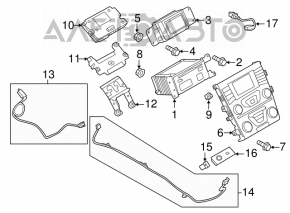 Головное устройство Ford Fusion mk5 13-15 SYNC 1