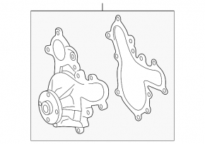Помпа охлаждения Toyota Sequoia 08-16