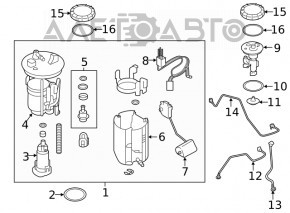 Топливный насос бензонасос Subaru Forester 19-24 SK